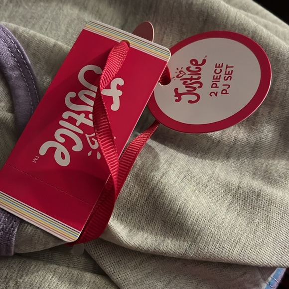 NWT Justice Girls Bermuda Shirt and Tank Pyjama Set - Size M 10 - Picture 3 of 3